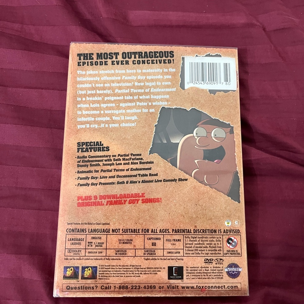 5-Piece Family Guy DVD Bundle - Vol 1, 4, 6, 8 & Partial Terms of Endearment - Picture 7 of 13